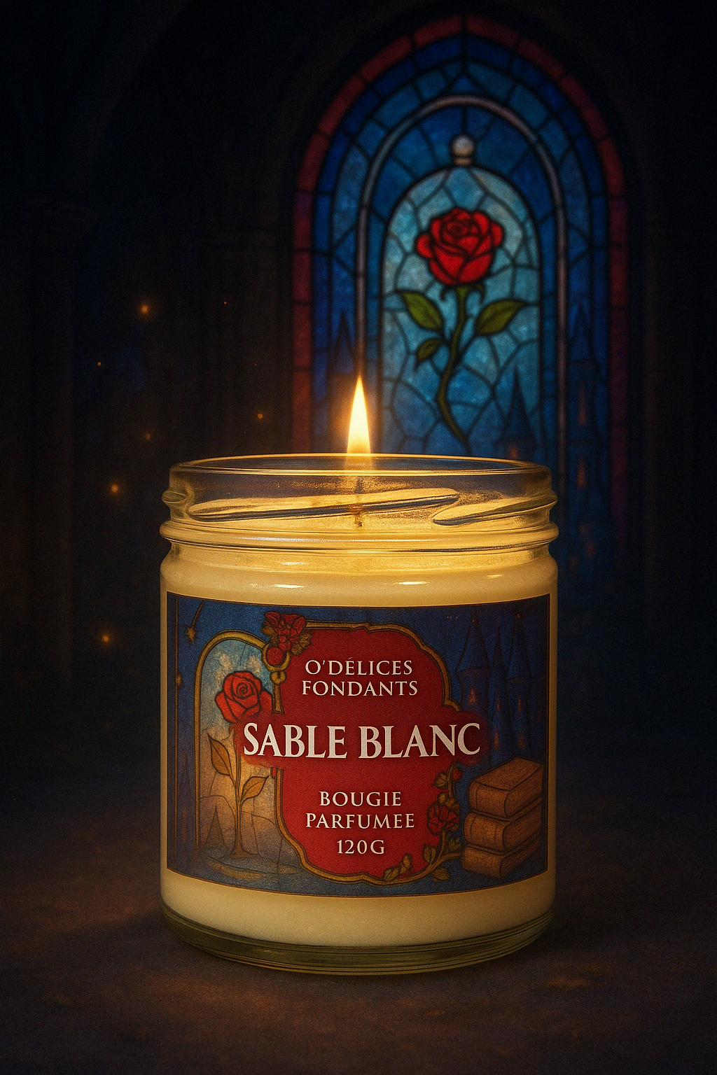 Bougie Sable Blanc