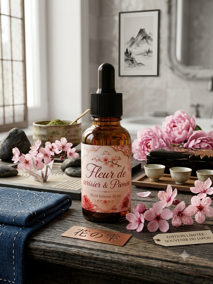 Huile Intense Fleur de Cerisier Pivoine Blanche