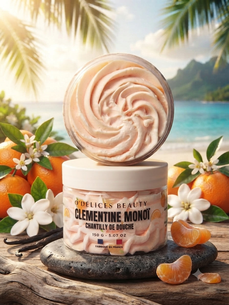 Chantilly de Douche Clémentine Monoï