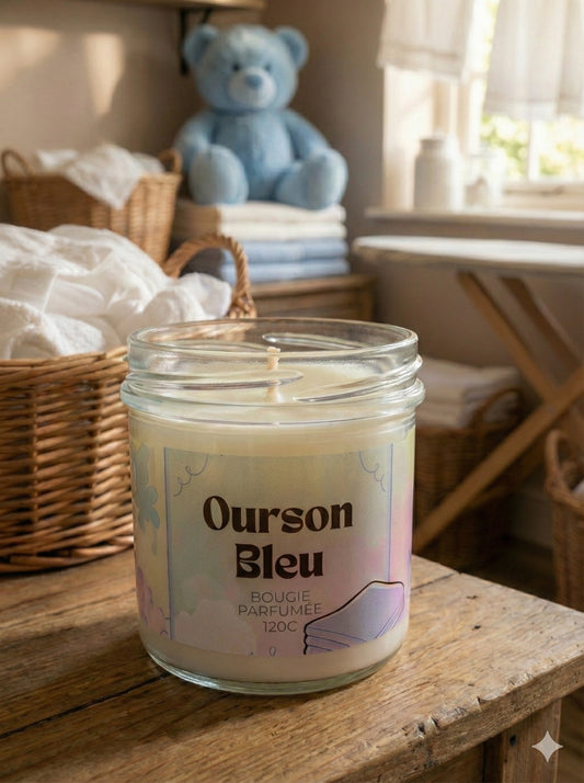 Bougie Ourson Bleu