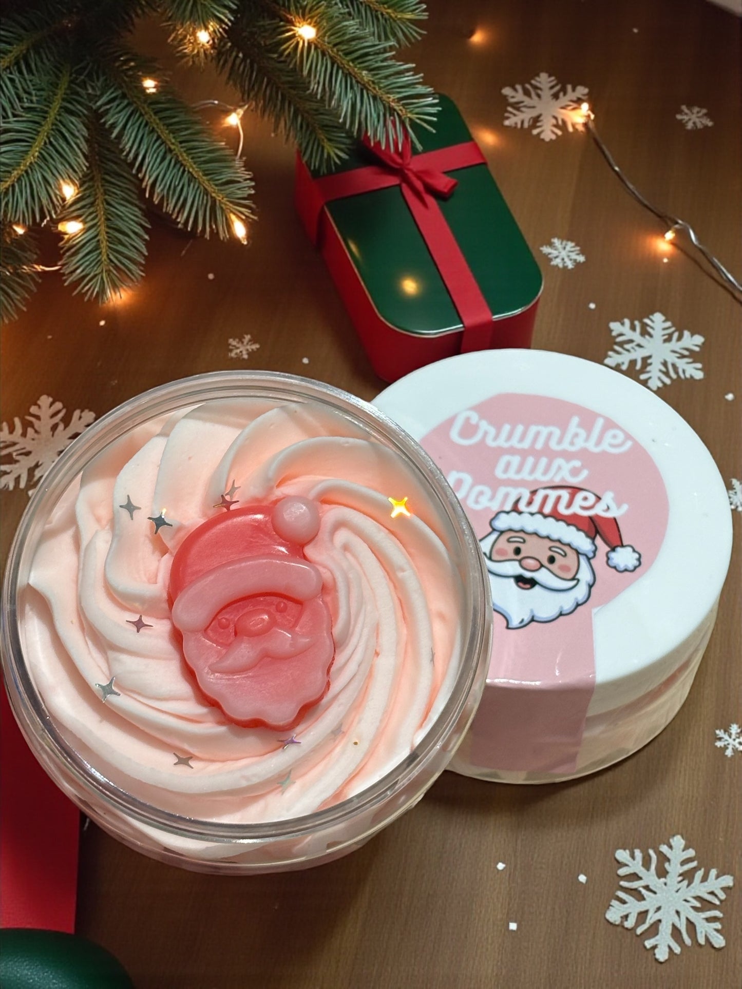 Crème fondante Crumble aux pommes